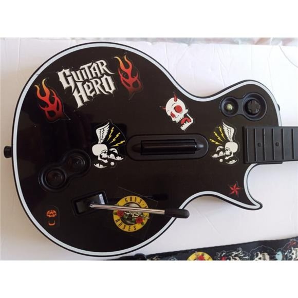 Xbox 360 Guitar Hero Wireless Gibson Les Paul Guitar - 4 Games - Bundle - Picture 4 of 10